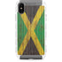 Jamaican Flag Dark Wood iPhone Cases